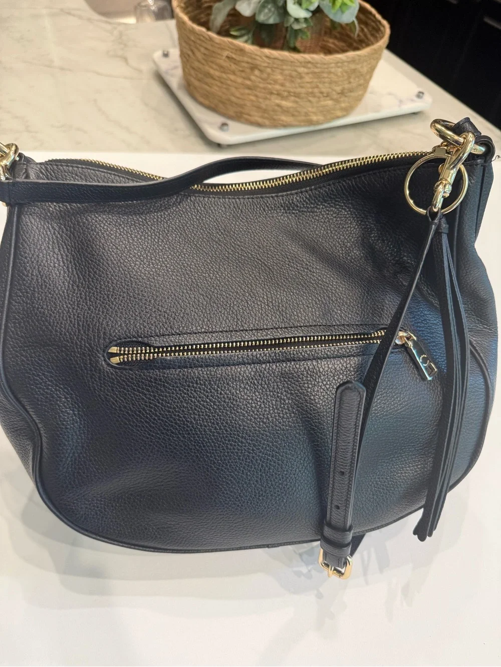 Coach pebble leather
